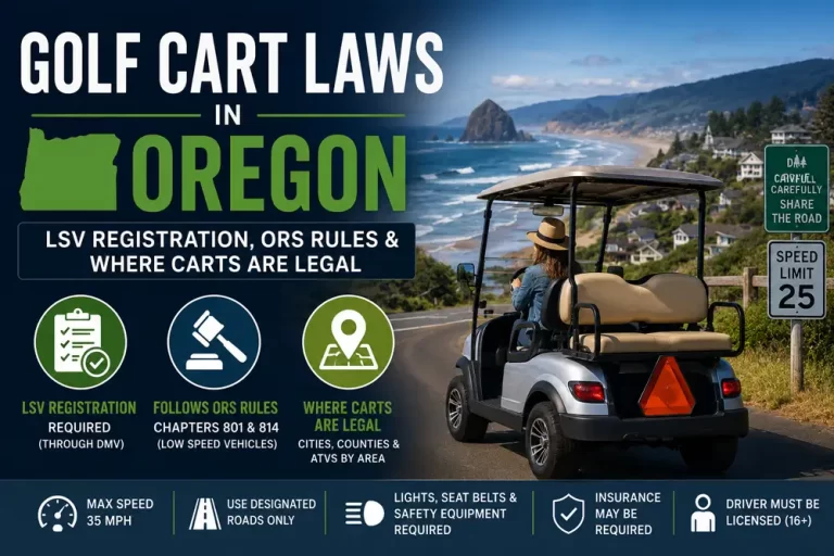 golf cart laws in Oregon