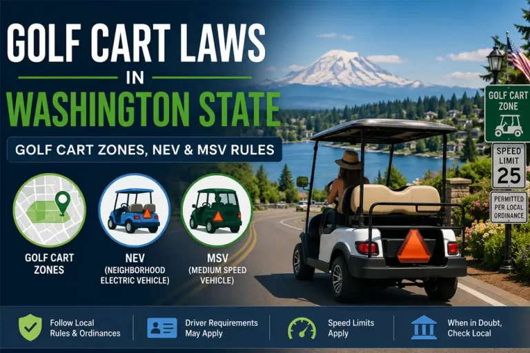 golf cart laws in Washington